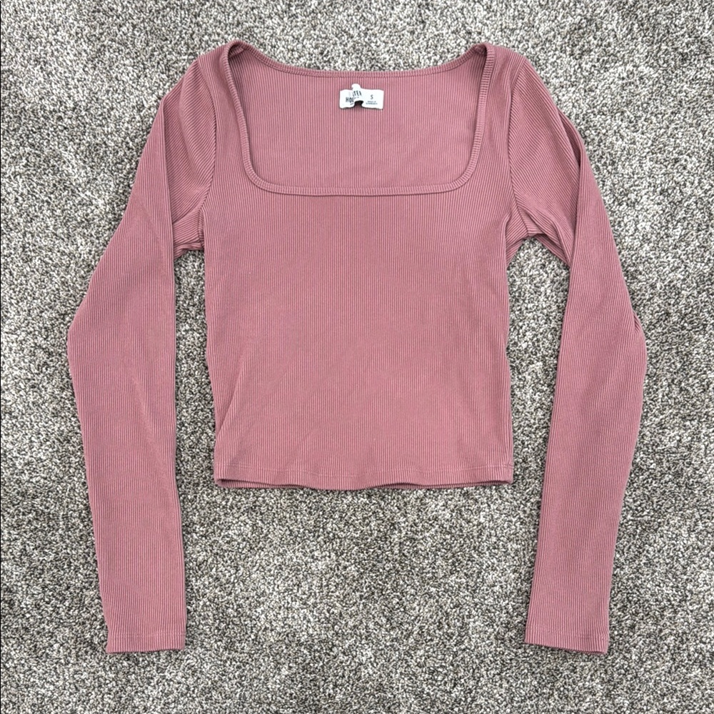 Hollister Square Neck Long Sleeve ~ Women's Size Small